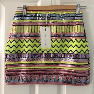 Brand new funky sequins skirt from Vici sz XS